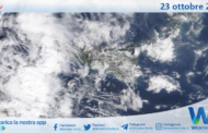 Meteo Sicilia: immagine satellitare Nasa di mercoledì 23 ottobre 2024