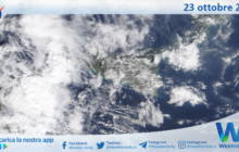 Meteo Sicilia: immagine satellitare Nasa di mercoledì 23 ottobre 2024