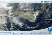 Meteo Sicilia: immagine satellitare Nasa di giovedì 24 ottobre 2024