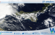 Meteo Sicilia: immagine satellitare Nasa di domenica 27 ottobre 2024