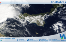 Meteo Sicilia: immagine satellitare Nasa di domenica 27 ottobre 2024