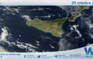 Meteo Sicilia: immagine satellitare Nasa di martedì 29 ottobre 2024