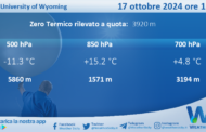 Meteo Sicilia: Radiosondaggio Trapani Birgi di giovedì 17 ottobre 2024 ore 12:00