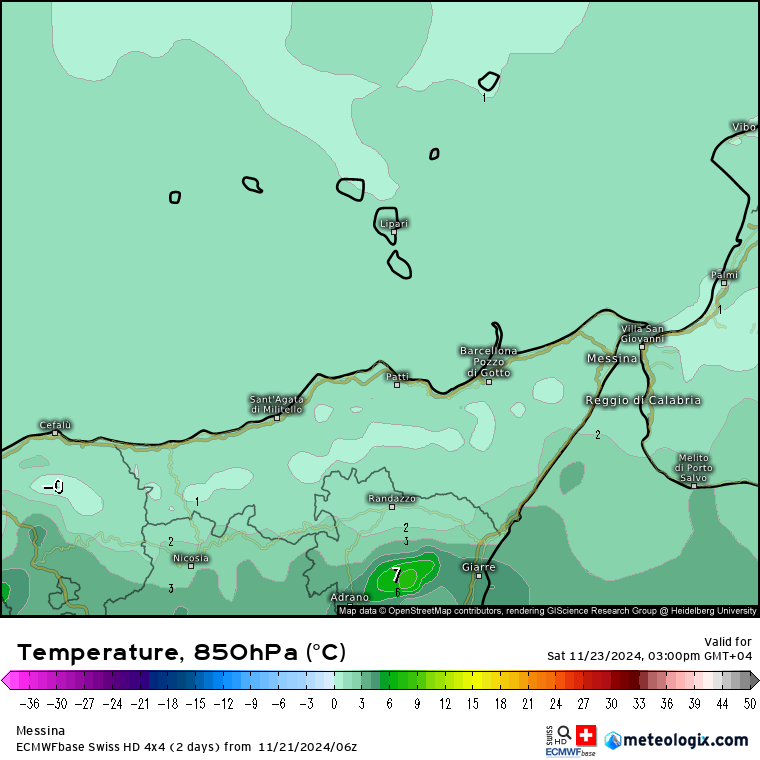 Meteo Messina e provincia per venerdì 22 novembre: peggioramento dal pomeriggio con piogge sparse sul versante tirrenico