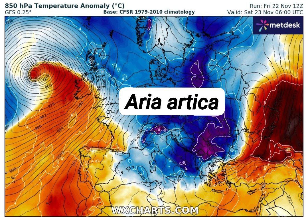 Meteo Enna e provincia : Irruzione fredda di origine artica in arrivo.