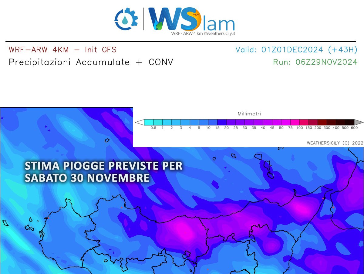 Previsioni Palermo e provincia: imminente peggioramento con la prima neve sulle Madonie!