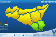 Meteo Sicilia: bollettino di allerta meteo per domani, sabato 09 novembre 2024