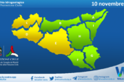 Meteo Sicilia: bollettino di allerta meteo per domani, domenica 10 novembre 2024