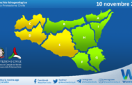 Meteo Sicilia: bollettino di allerta meteo per domani, domenica 10 novembre 2024