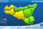 Meteo Sicilia: bollettino di allerta meteo per domani, domenica 10 novembre 2024