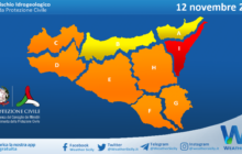 Meteo Sicilia: bollettino di allerta meteo per domani, martedì 12 novembre 2024