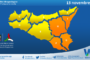 Meteo Sicilia: bollettino di allerta meteo per domani, mercoledì 13 novembre 2024