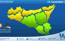 Meteo Sicilia: bollettino di allerta meteo per domani, venerdì 15 novembre 2024