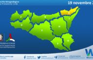 Meteo Sicilia: bollettino di allerta meteo per domani, martedì 19 novembre 2024