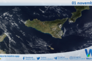 Meteo Sicilia: immagine satellitare Nasa di venerdì 01 novembre 2024