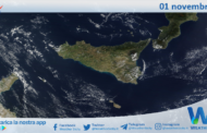 Meteo Sicilia: immagine satellitare Nasa di venerdì 01 novembre 2024