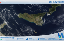 Meteo Sicilia: immagine satellitare Nasa di venerdì 01 novembre 2024