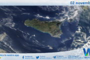 Meteo Sicilia: immagine satellitare Nasa di sabato 02 novembre 2024