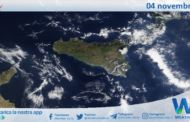 Meteo Sicilia: immagine satellitare Nasa di lunedì 04 novembre 2024