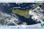 Meteo Sicilia: immagine satellitare Nasa di martedì 05 novembre 2024