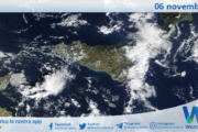 Meteo Sicilia: immagine satellitare Nasa di mercoledì 06 novembre 2024