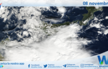 Meteo Sicilia: immagine satellitare Nasa di venerdì 08 novembre 2024