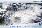 Meteo Sicilia: immagine satellitare Nasa di lunedì 11 novembre 2024