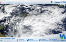 Meteo Sicilia: immagine satellitare Nasa di lunedì 11 novembre 2024