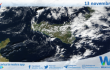 Meteo Sicilia: immagine satellitare Nasa di mercoledì 13 novembre 2024