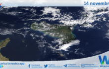 Meteo Sicilia: immagine satellitare Nasa di giovedì 14 novembre 2024