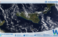 Meteo Sicilia: immagine satellitare Nasa di sabato 16 novembre 2024