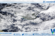 Meteo Sicilia: immagine satellitare Nasa di giovedì 21 novembre 2024