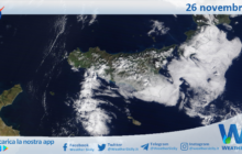 Meteo Sicilia: immagine satellitare Nasa di martedì 26 novembre 2024