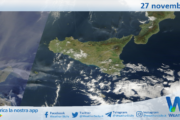 Meteo Sicilia: immagine satellitare Nasa di mercoledì 27 novembre 2024