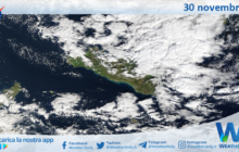 Meteo Sicilia: immagine satellitare Nasa di sabato 30 novembre 2024