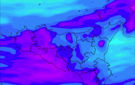 Sicilia: immacolata all'insegna del maltempo con pioggia, freddo e forti venti