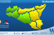 Meteo Sicilia: bollettino di allerta meteo per domani, giovedì 05 dicembre 2024