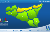 Meteo Sicilia: bollettino di allerta meteo per domani, venerdì 20 dicembre 2024