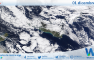 Meteo Sicilia: immagine satellitare Nasa di domenica 01 dicembre 2024