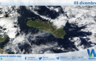 Meteo Sicilia: immagine satellitare Nasa di martedì 03 dicembre 2024