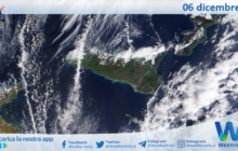 Meteo Sicilia: immagine satellitare Nasa di venerdì 06 dicembre 2024