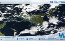 Meteo Sicilia: immagine satellitare Nasa di martedì 10 dicembre 2024