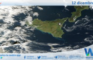 Meteo Sicilia: immagine satellitare Nasa di giovedì 12 dicembre 2024