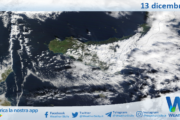 Meteo Sicilia: immagine satellitare Nasa di venerdì 13 dicembre 2024