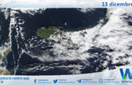 Meteo Sicilia: immagine satellitare Nasa di venerdì 13 dicembre 2024