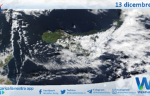 Meteo Sicilia: immagine satellitare Nasa di venerdì 13 dicembre 2024