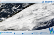 Meteo Sicilia: immagine satellitare Nasa di domenica 15 dicembre 2024