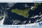 Meteo Sicilia: immagine satellitare Nasa di martedì 17 dicembre 2024