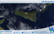 Meteo Sicilia: immagine satellitare Nasa di mercoledì 18 dicembre 2024