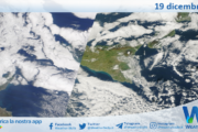 Meteo Sicilia: immagine satellitare Nasa di giovedì 19 dicembre 2024